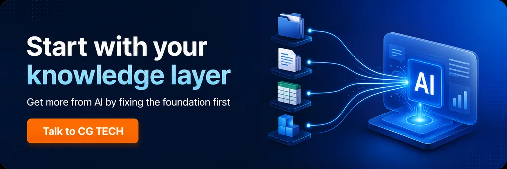 AI knowledge layer connecting business documents, data and systems to improve AI accuracy, cost and performance.